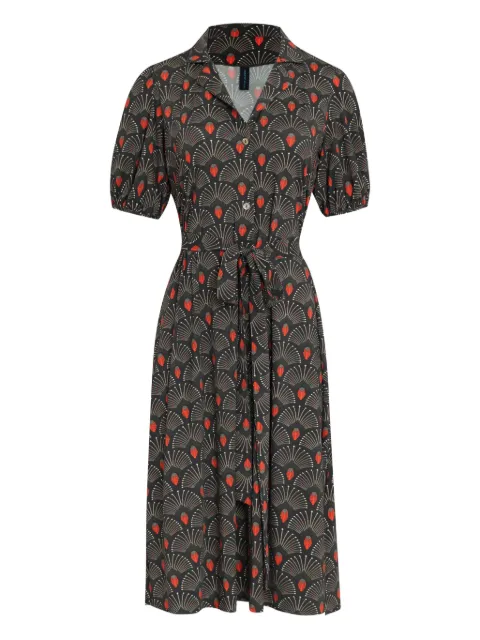 Lygia & Nanny Themis floral-print belted midi dress