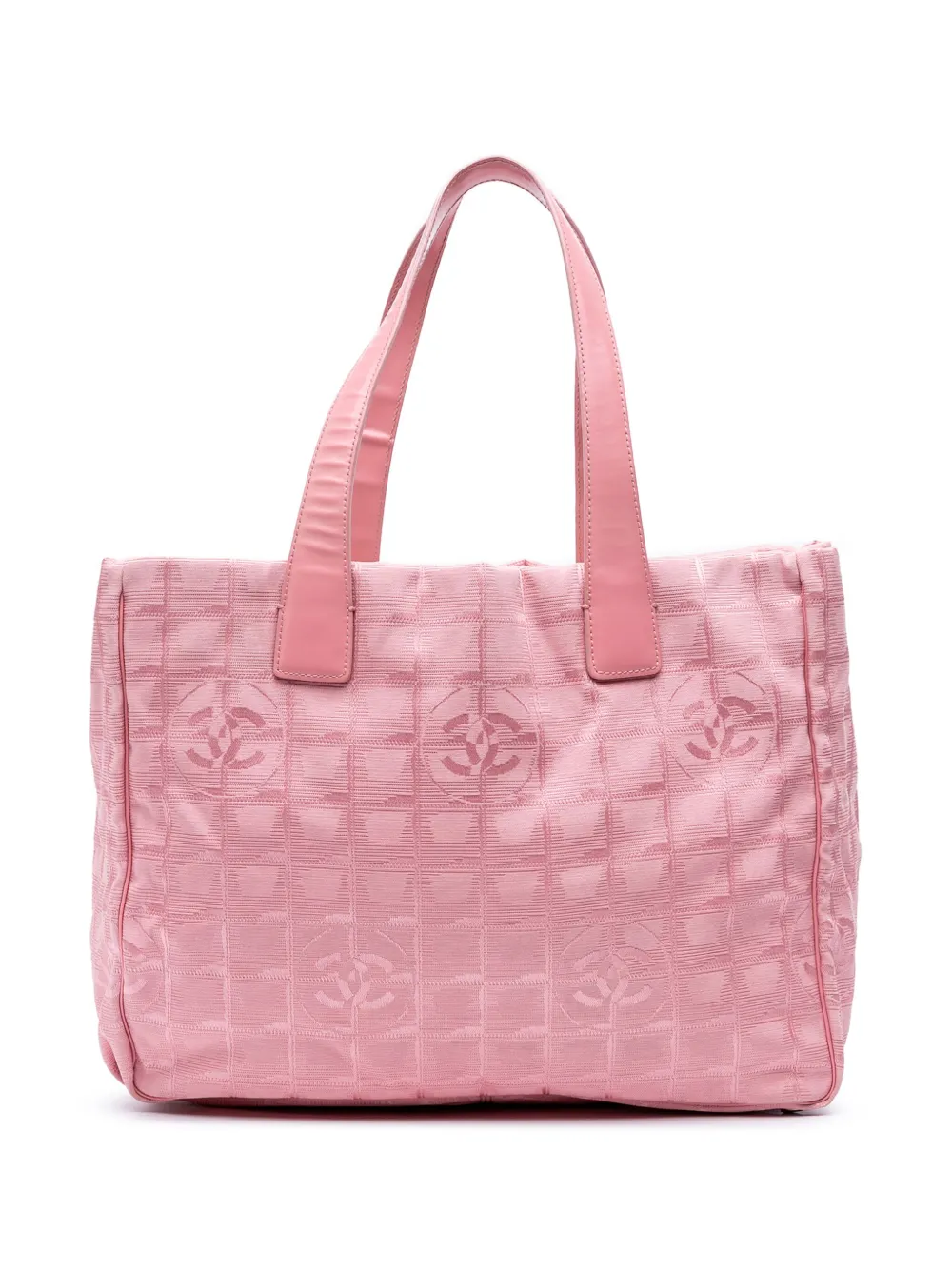 CHANEL Pre-Owned 2005-2006 New Travel Line Nylon tote bag - ピンク CHANEL Pre-Owned 2005-2006 New Travel Line Nylon tote bag - ピンク
