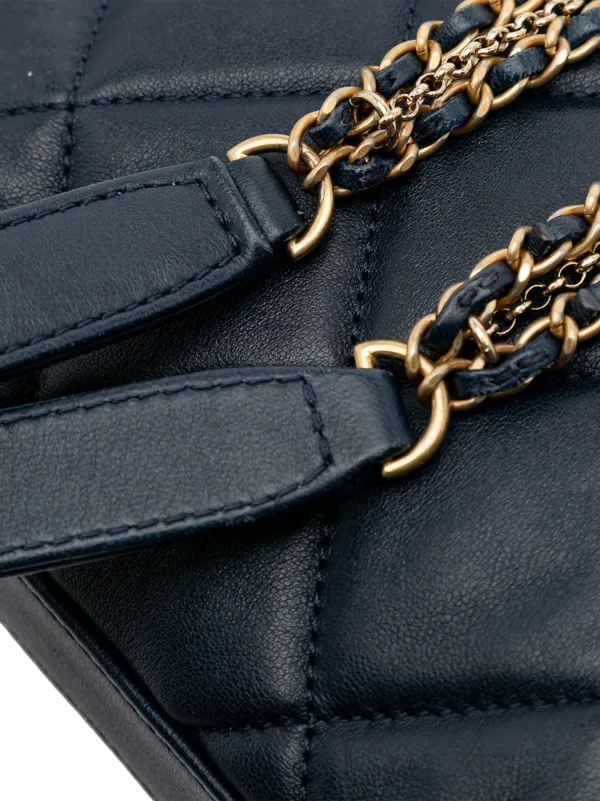 CHANEL Pre-Owned 2021-2025 ミニ マトラッセ ラムスキン