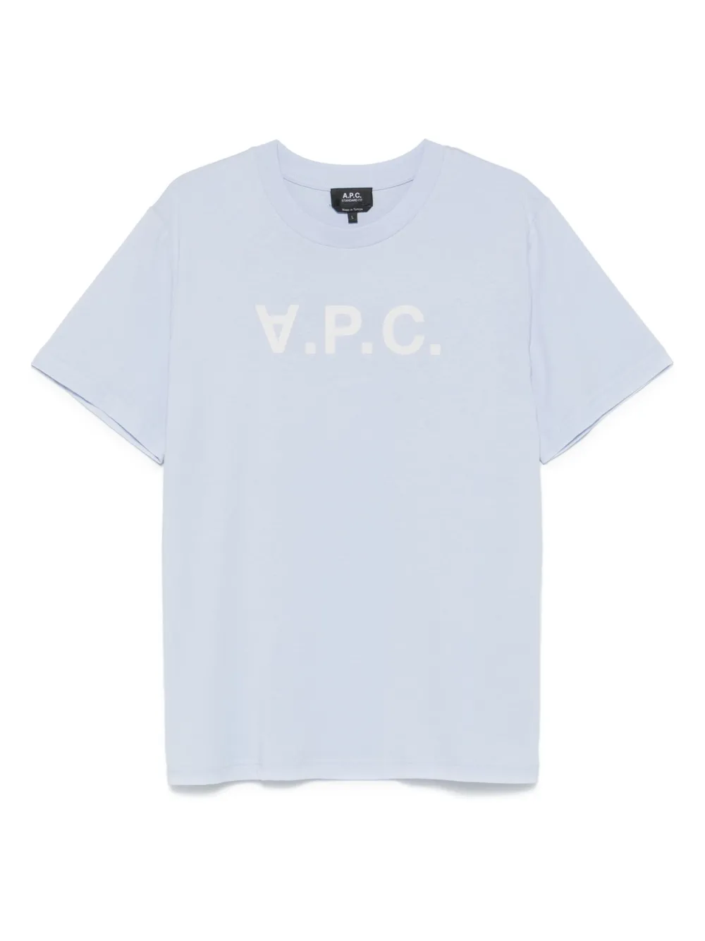 A.P.C. logo-print T-shirt | Blue | Image 1