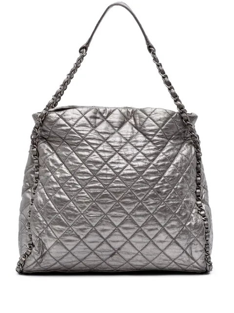 CHANEL Pre-Owned tote Large Quilted Metallic Calfskin Chain Me Hobo 2010-2011
