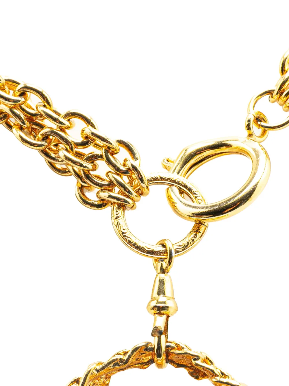 CHANEL Pre-Owned Collana multifilo placcata oro con pendente a forma di borsa 1970-1980 | Gioielleria Pre-owned | Image 3