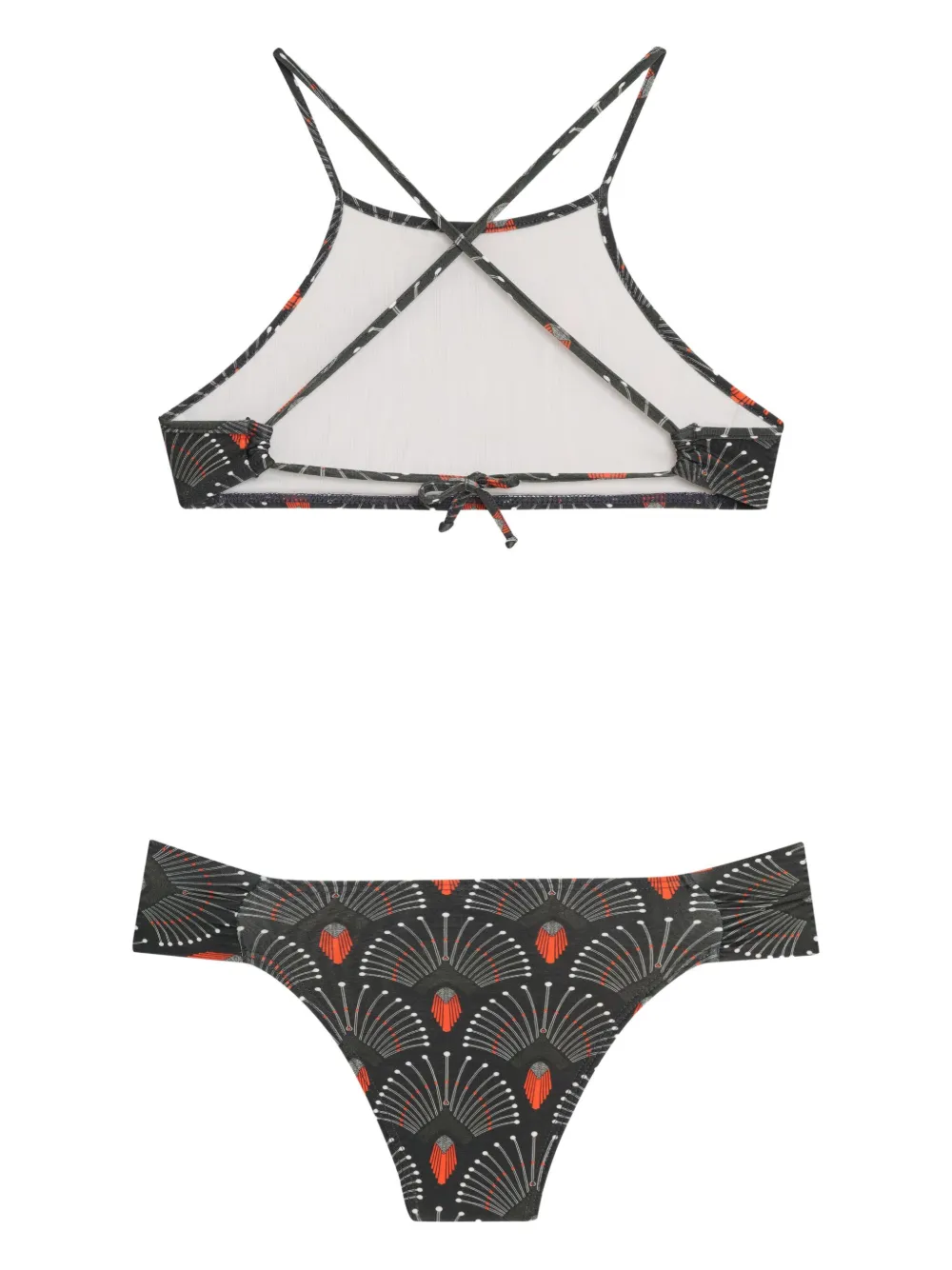 Lygia & Nanny Bikini met tulpenpatroon Zwart