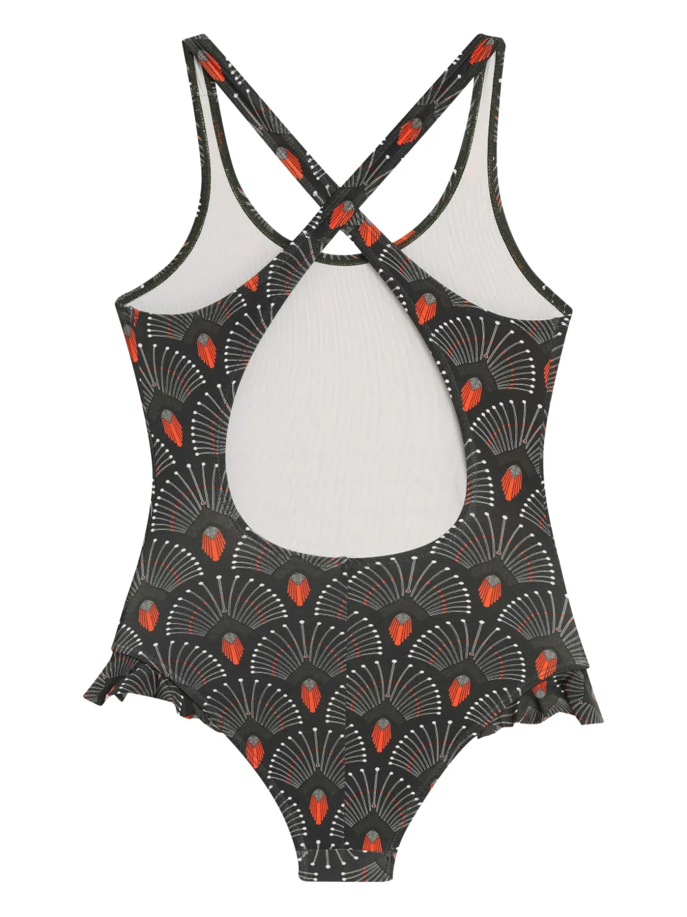 Lygia & Nanny Lore cross-back patterned swimsuit | Swimsuits | Image 2