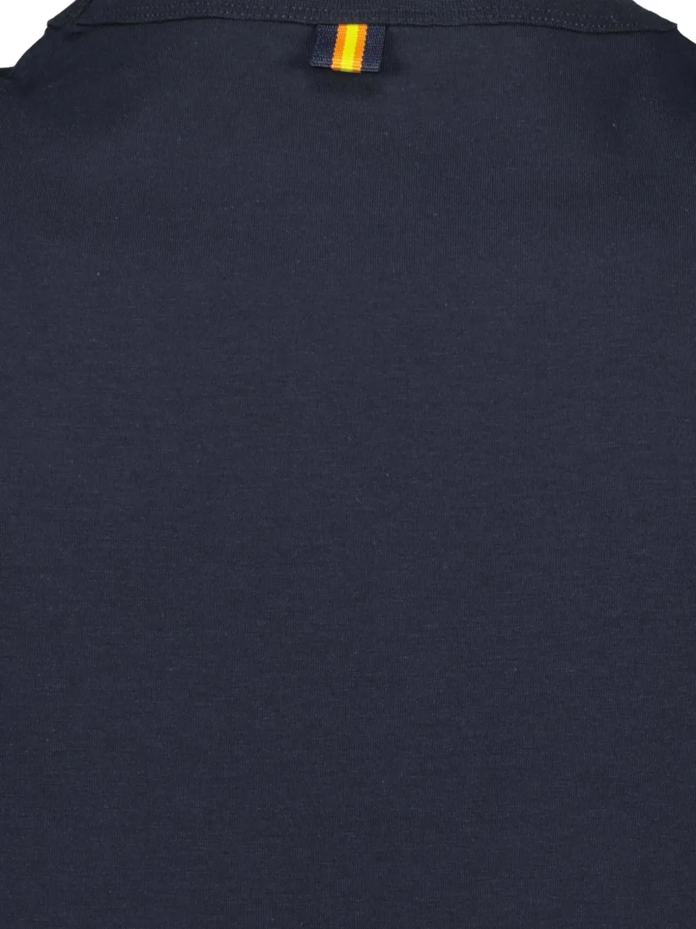K-Way Katoenen T-shirt met logopatch Blauw