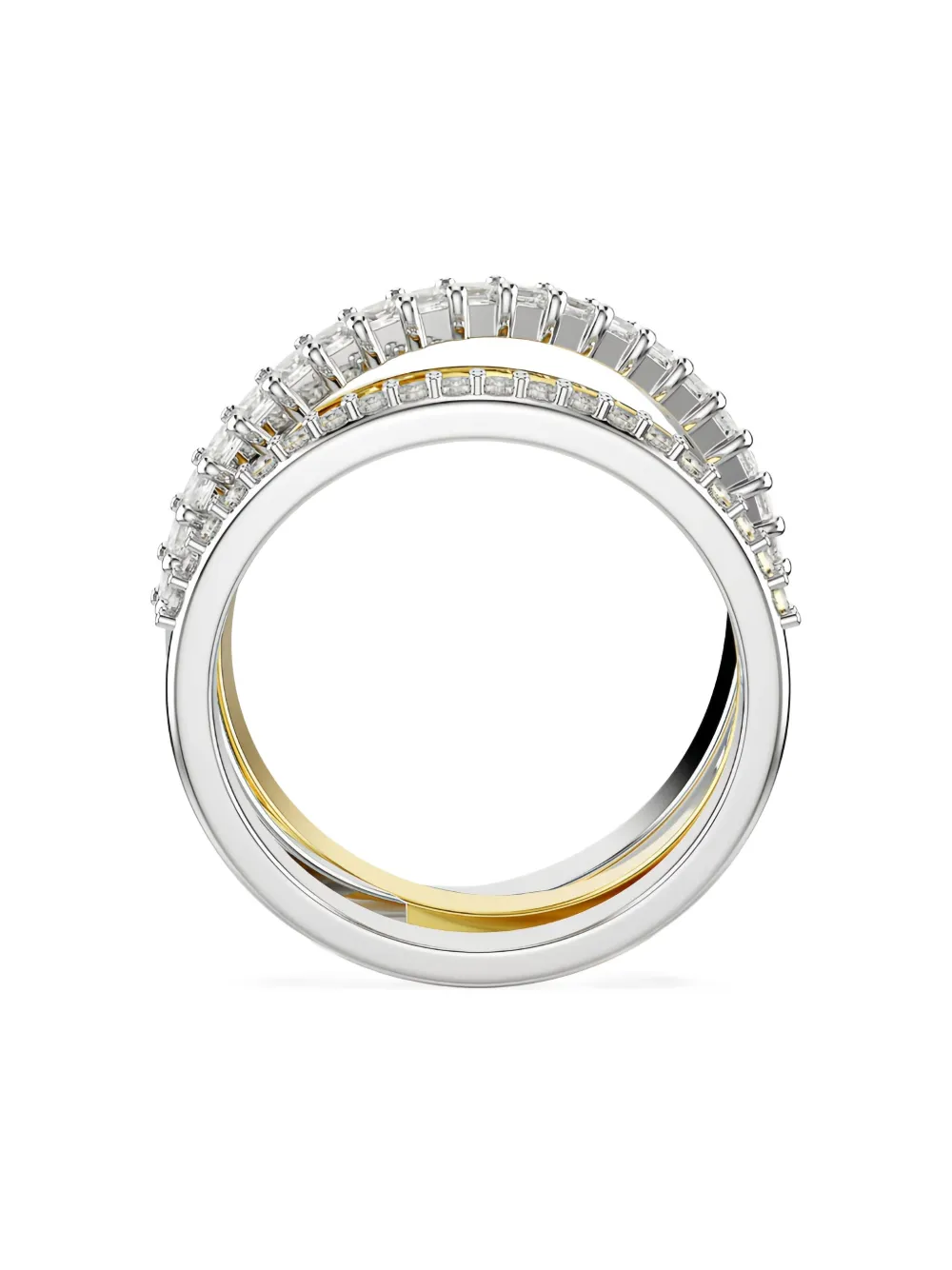 Swarovski Hyperbola リング - シルバートーン Swarovski Hyperbola リング - シルバートーン