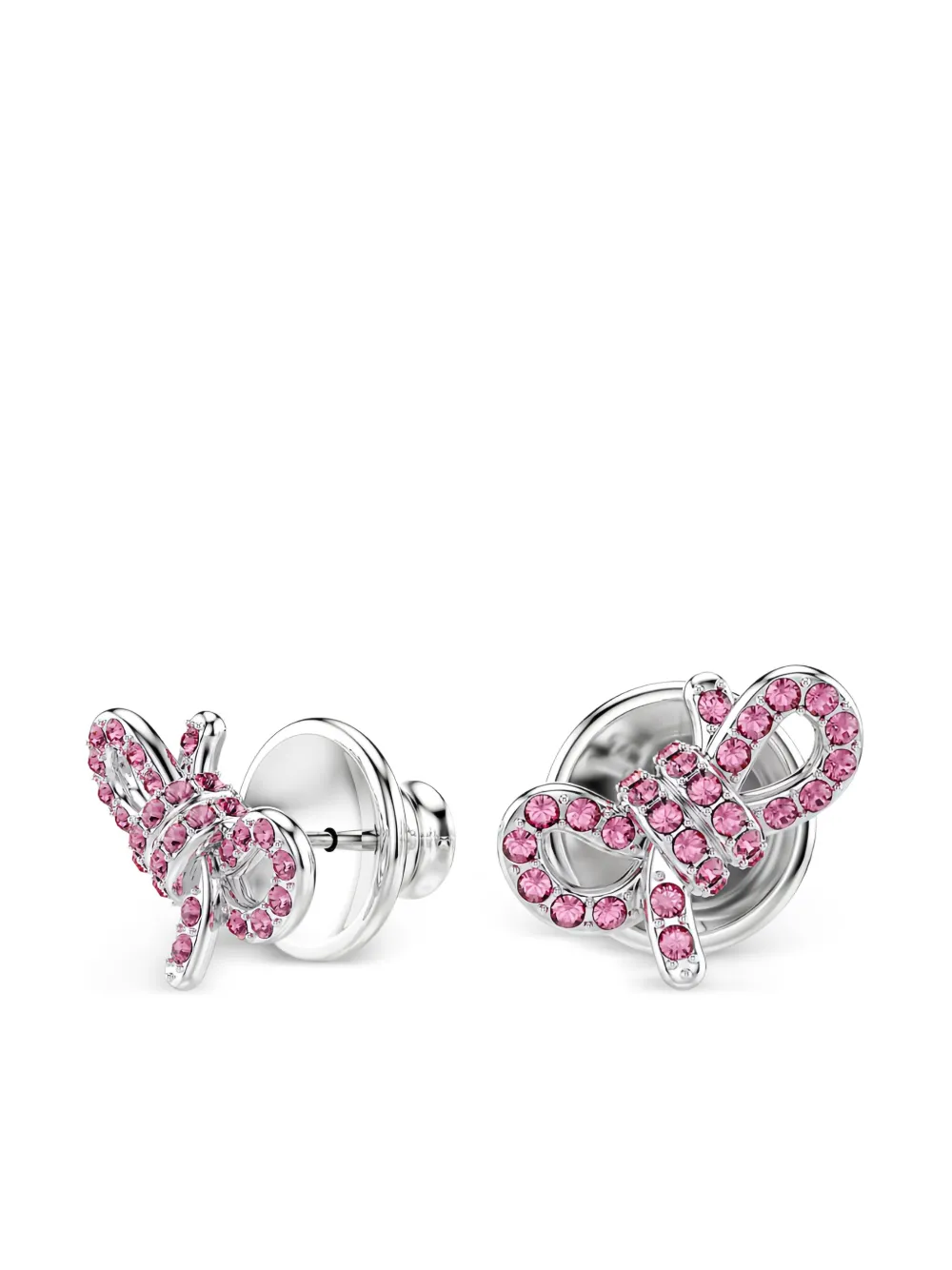 Swarovski Lifelong Bow oorbellen - Roze