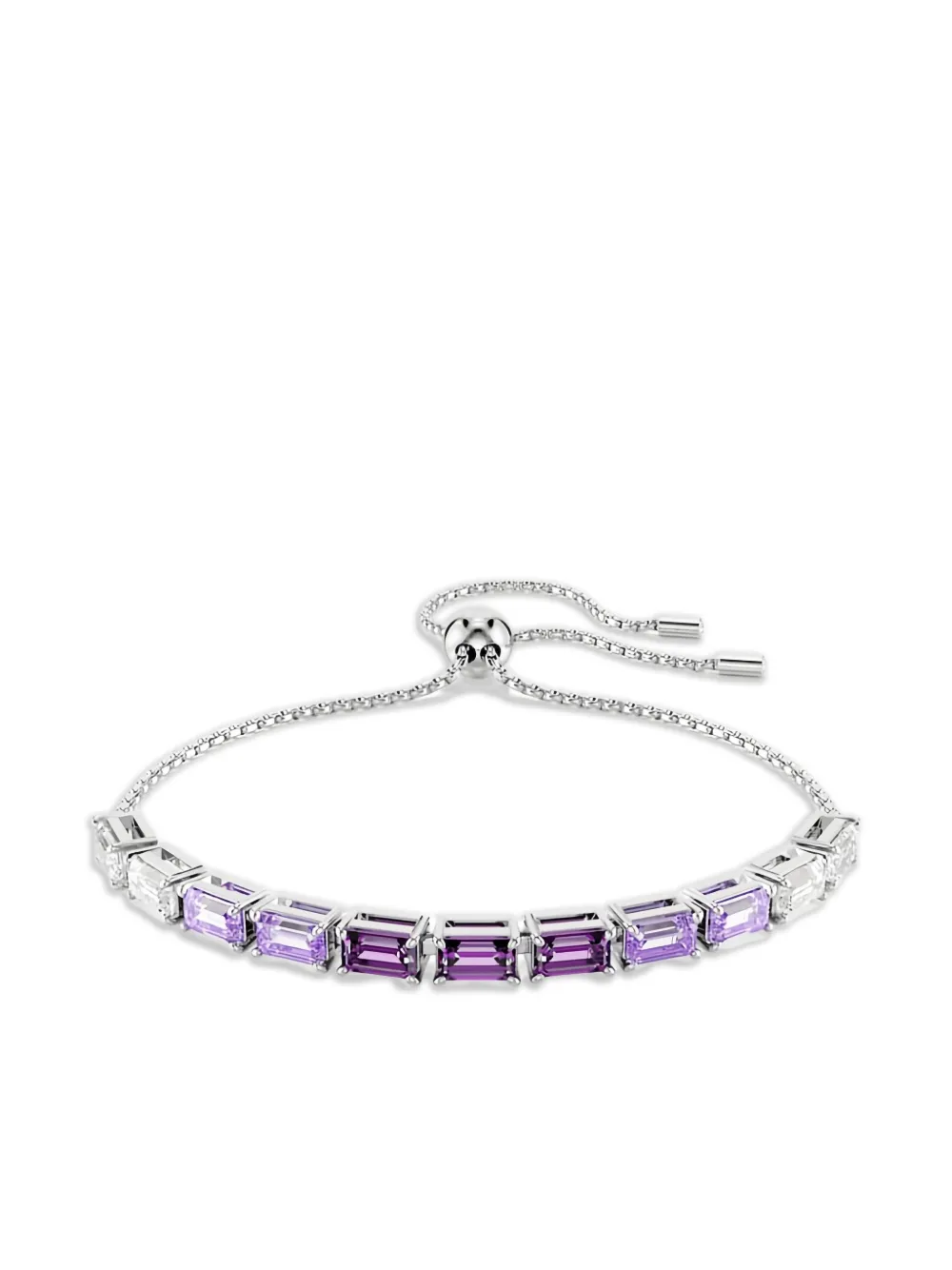 Swarovski Matrix Tennis ブレスレット - シルバートーン Swarovski Matrix Tennis ブレスレット - シルバートーン