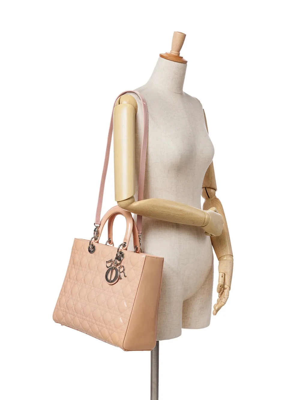 Christian Dior Pre-Owned 2015 Large Patent Cannage Lady Dior satchel | Pre-Owned | Image 2