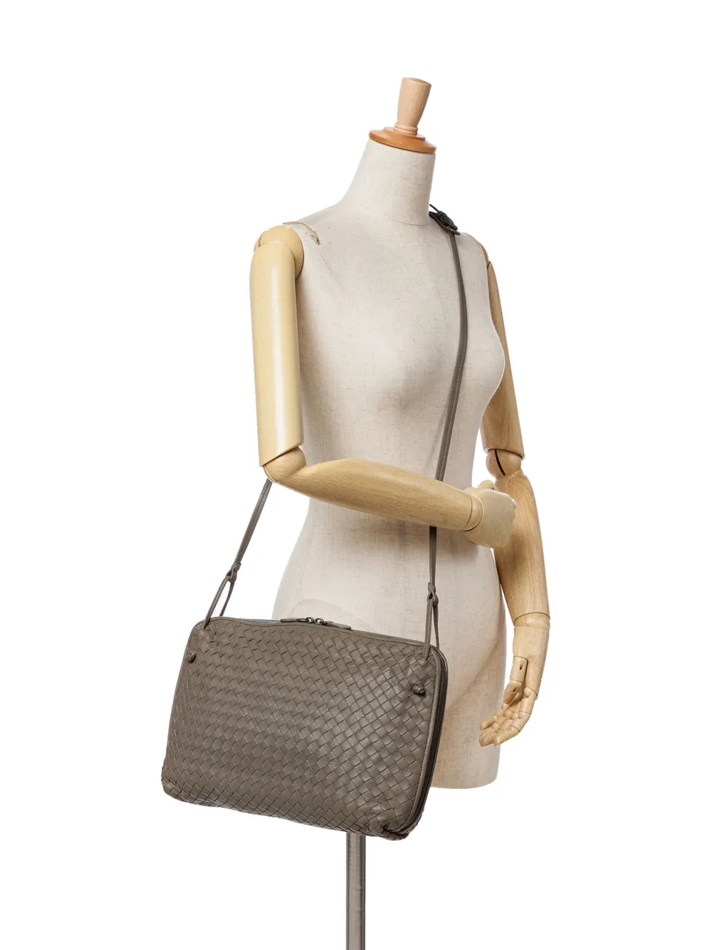 Bottega Veneta Pre-Owned 2012-2024 Large Nappa Intrecciato Nodini crossbody bag | Pre-Owned | Image 2
