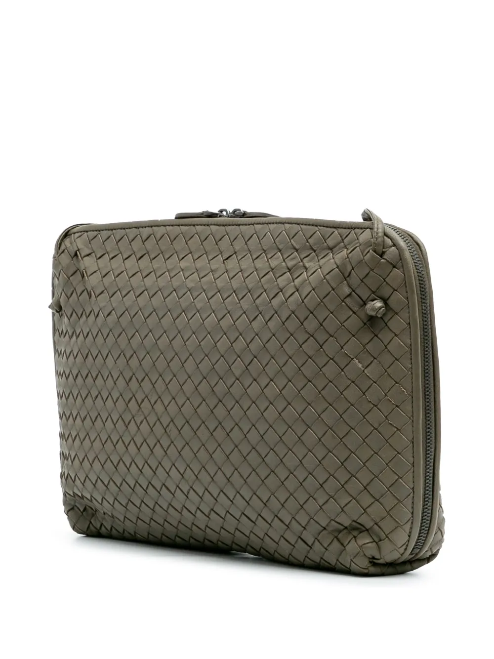 Pre-owned Bottega Veneta 2012-2024 Large Nappa Intrecciato Nodini Crossbody Bag