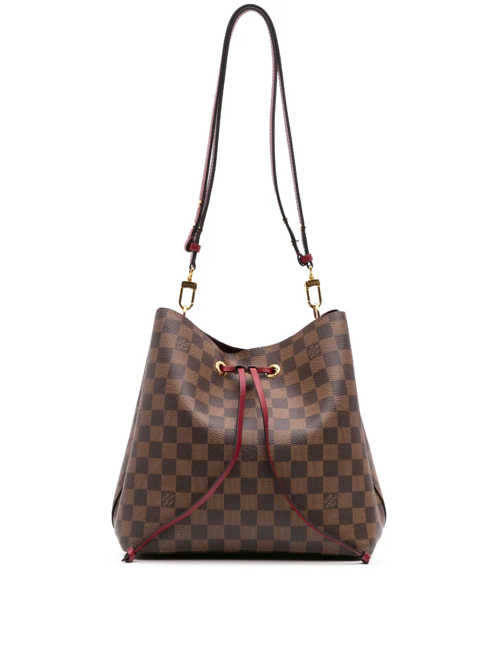 Louis Vuitton Pre-Owned 2019 Damier Ebene Neonoe bucket bag - ブラウン Louis Vuitton Pre-Owned 2019 Damier Ebene Neonoe bucket bag - ブラウン