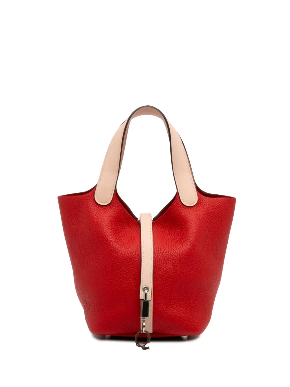 Hermès Pre-Owned 2016 Bicolor Clemence and Swift Picotin Lock 18 Hermès Pre-Owned 2016 Bicolor Clemence and Swift Picotin Lock 18