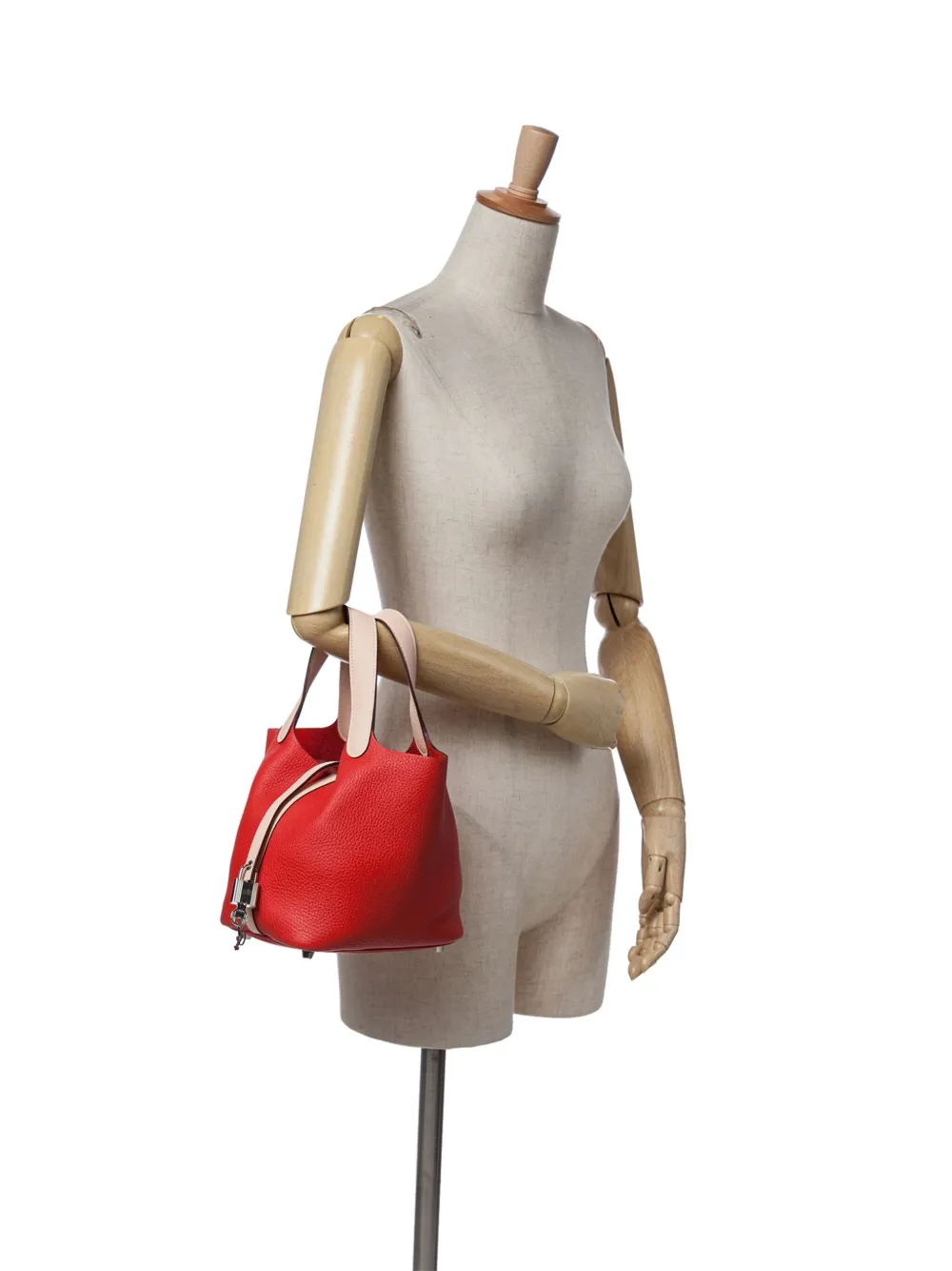 Hermès Pre-Owned 2016 Bicolor Clemence and Swift Picotin Lock 18 handbag | Estilos de archivo | Image 2