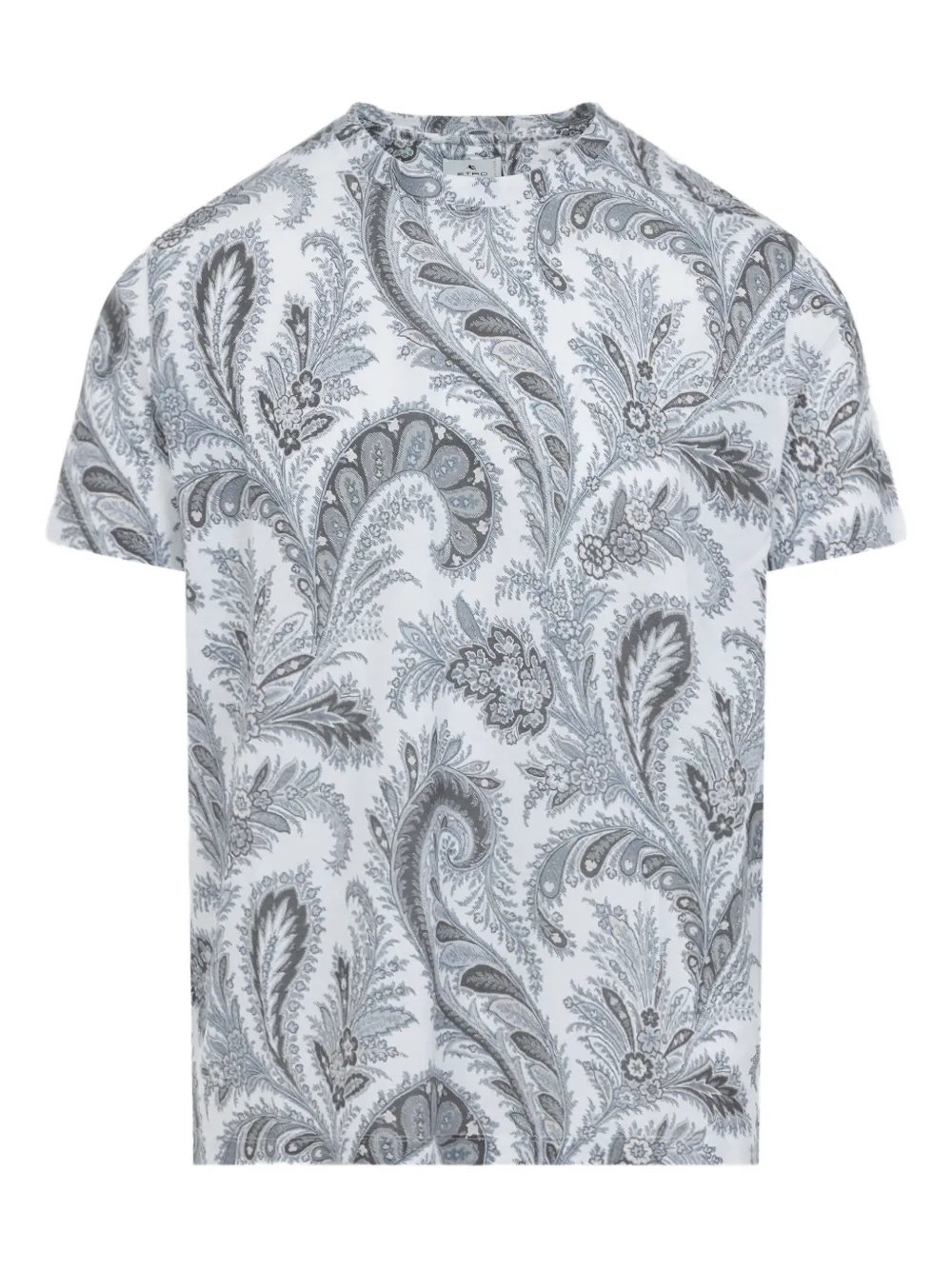 ETRO T-shirt met paisley-print Grijs
