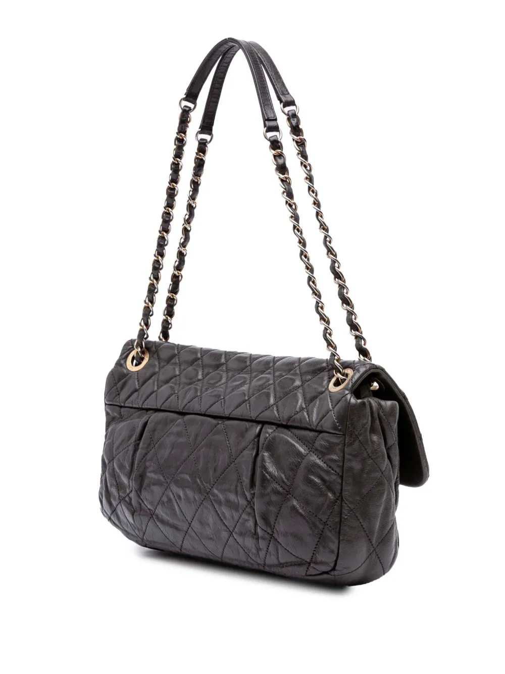 Pre-owned Chanel 2011 Quilted Calfskin Chic Quilt Flap Shoulder Bag In Gray