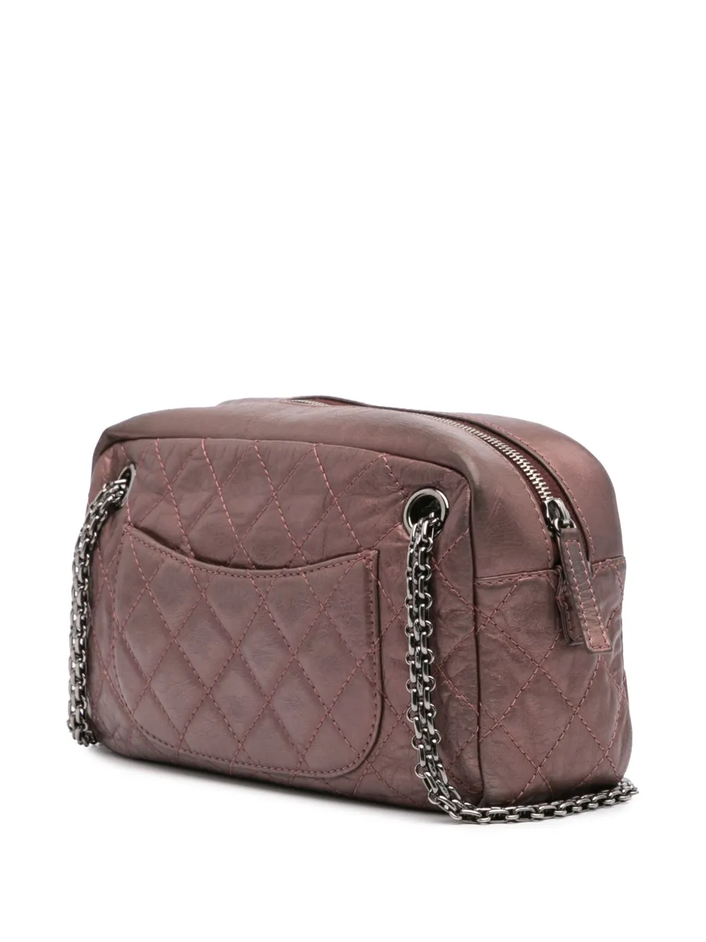 Pre-owned Chanel 2008-2009 Small Reissue 2.55 Quilted Aged Calfskin Camera Bag Shoulder Bag
