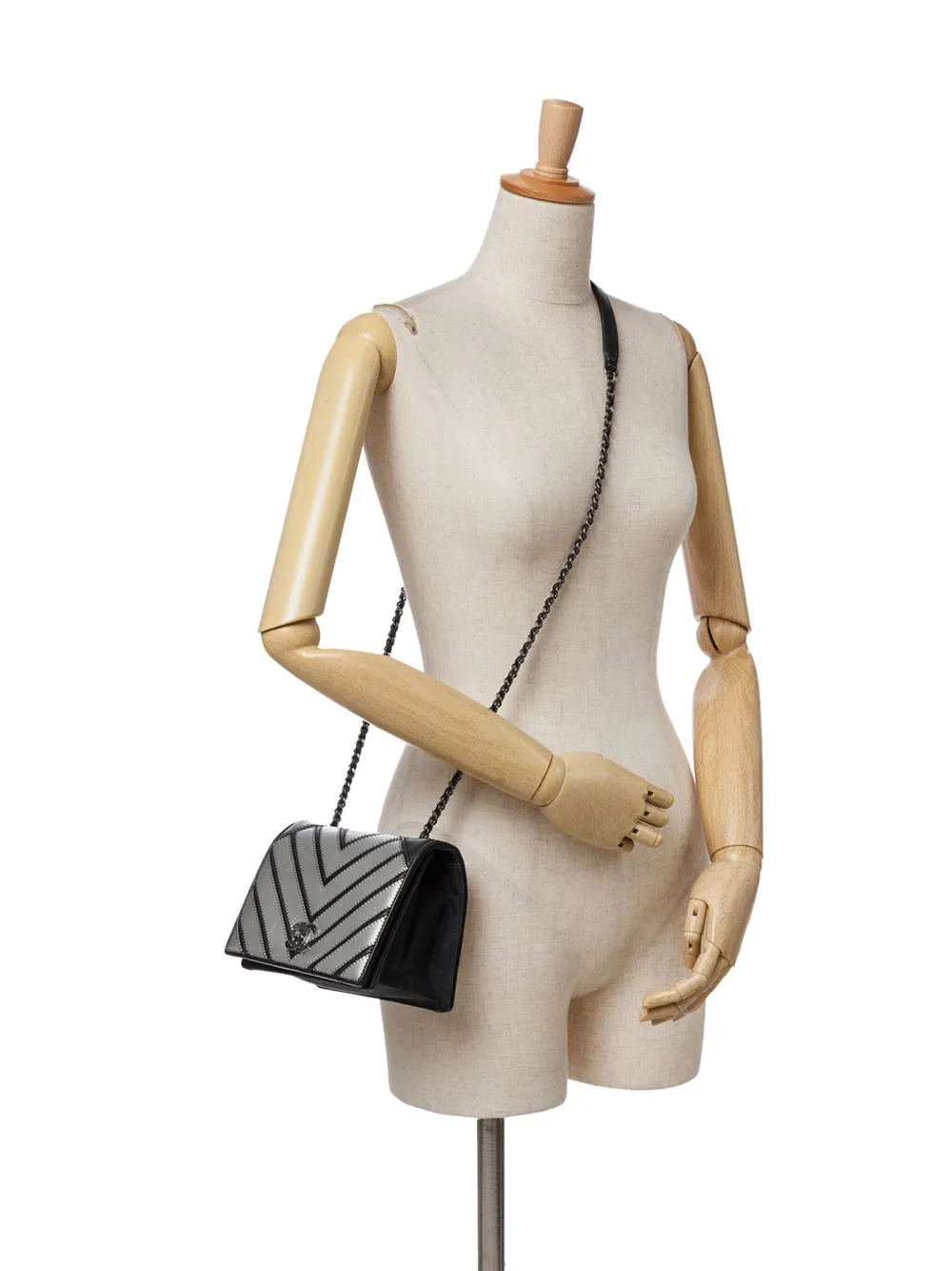 CHANEL Pre-Owned 2016-2017 Small Chevron Lambskin Couture Flap crossbody bag | Pre-Owned | Image 2