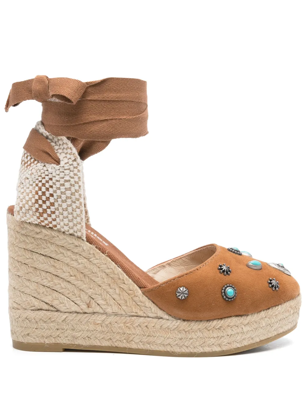 Fortela 95mm suede espadrilles – Brown