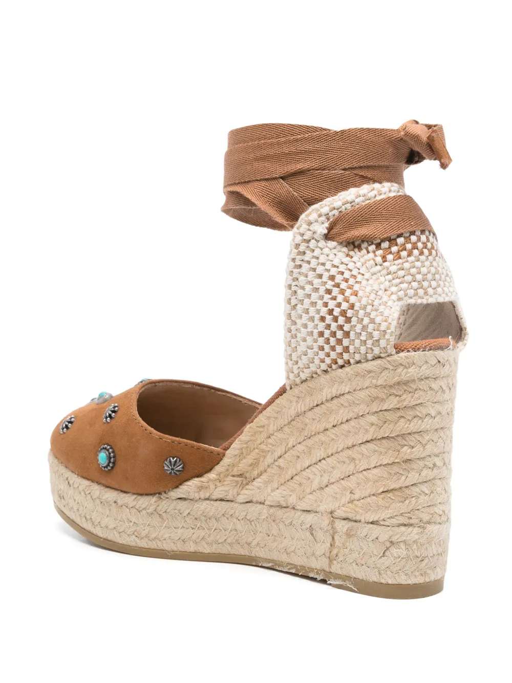 Fortela 95mm suede espadrilles Brown