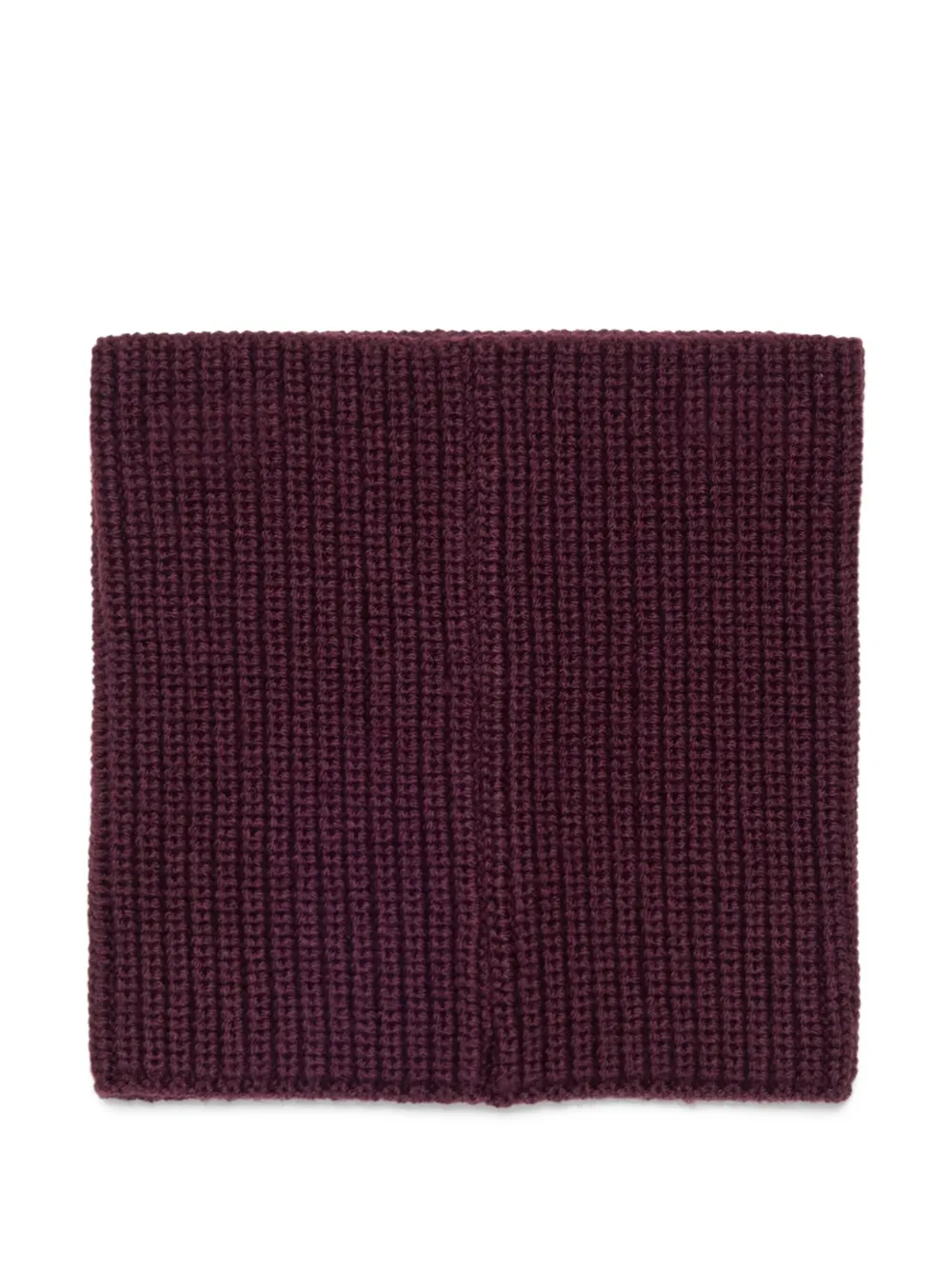 Max & Co Ribbed-knit Scarf In Burgundy