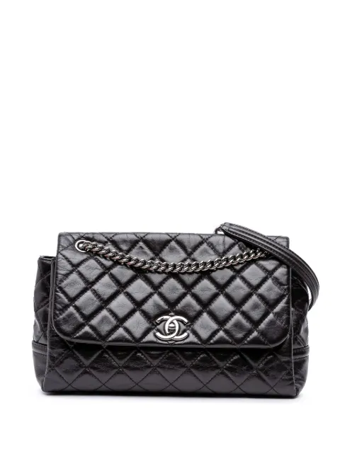 CHANEL Pre-Owned 2014-2015 Medium Quilted Glazed Calfskin Lady Pearly Flap shoulder bag