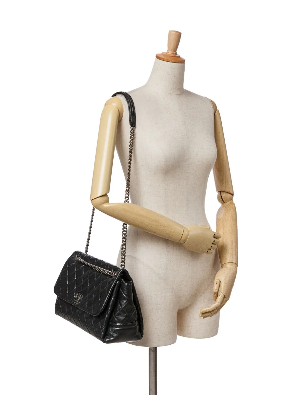 CHANEL Pre-Owned 2014-2015 Medium Quilted Glazed Calfskin Lady Pearly Flap shoulder bag | Pre-Owned | Image 2