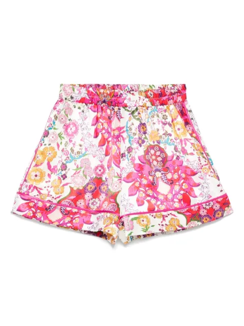 NISSA printed satin shorts