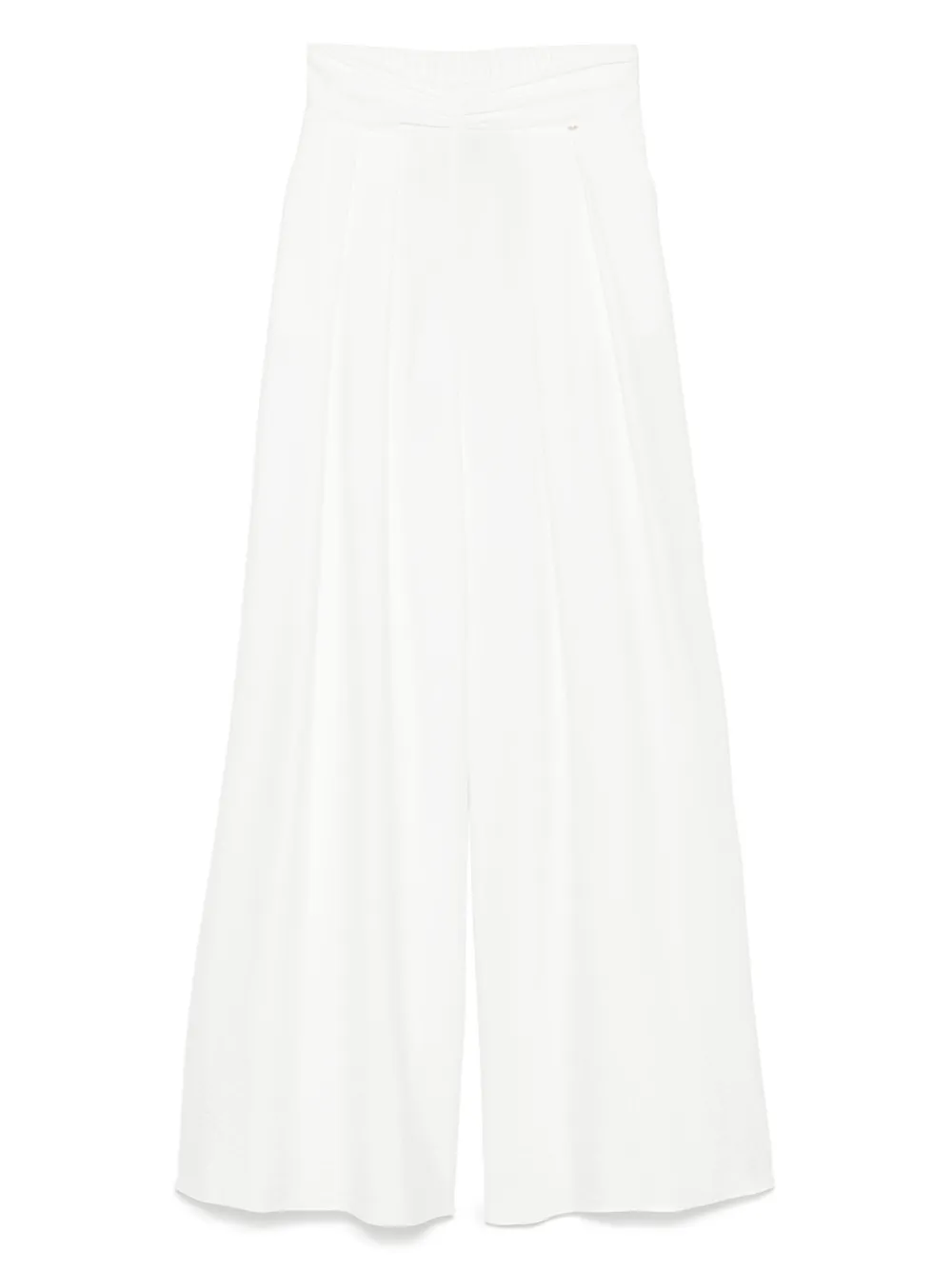 NISSA gathered-detailing pants | White | Image 1