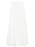 NISSA gathered-detailing pants - White