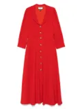 NISSA button-down midi dress - Red