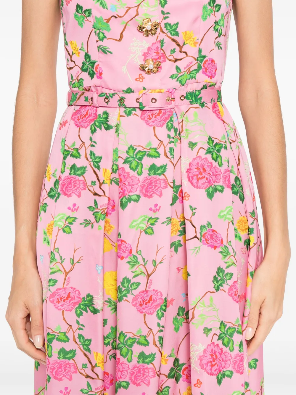 NISSA Jurk met bloemenprint Roze
