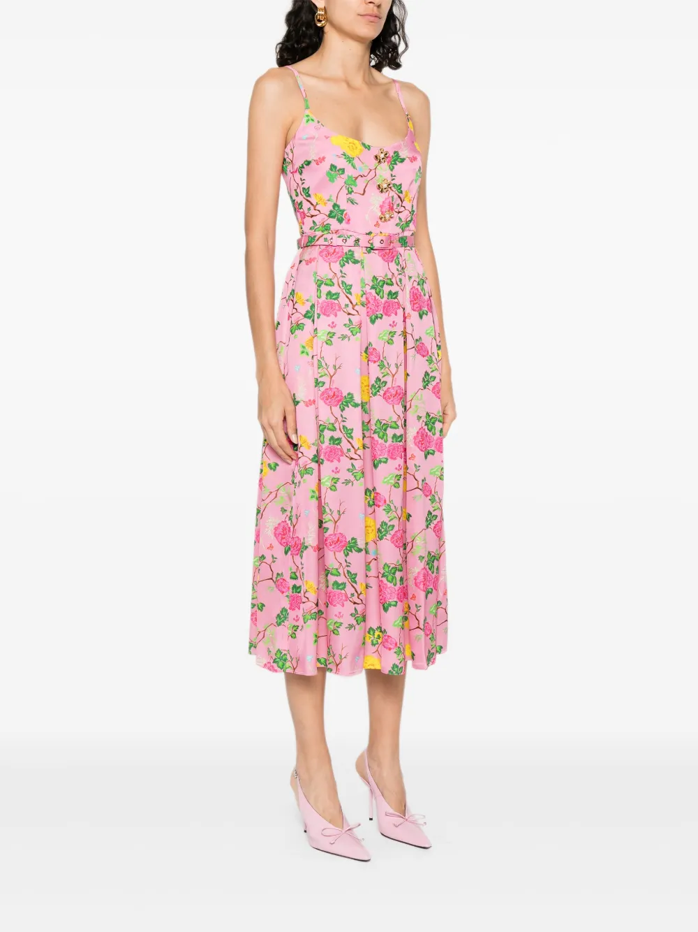 NISSA Jurk met bloemenprint Roze