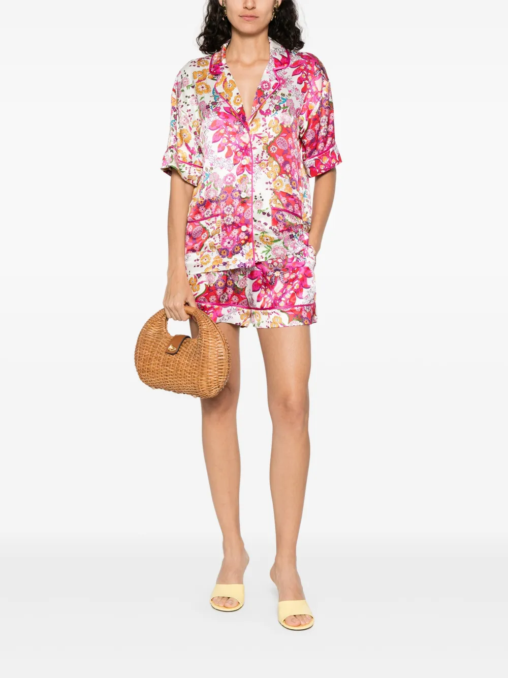 NISSA printed shirt - Roze