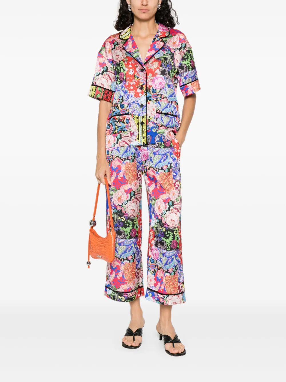 NISSA cropped trousers - Rood