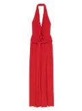 NISSA halterneck dress - Red