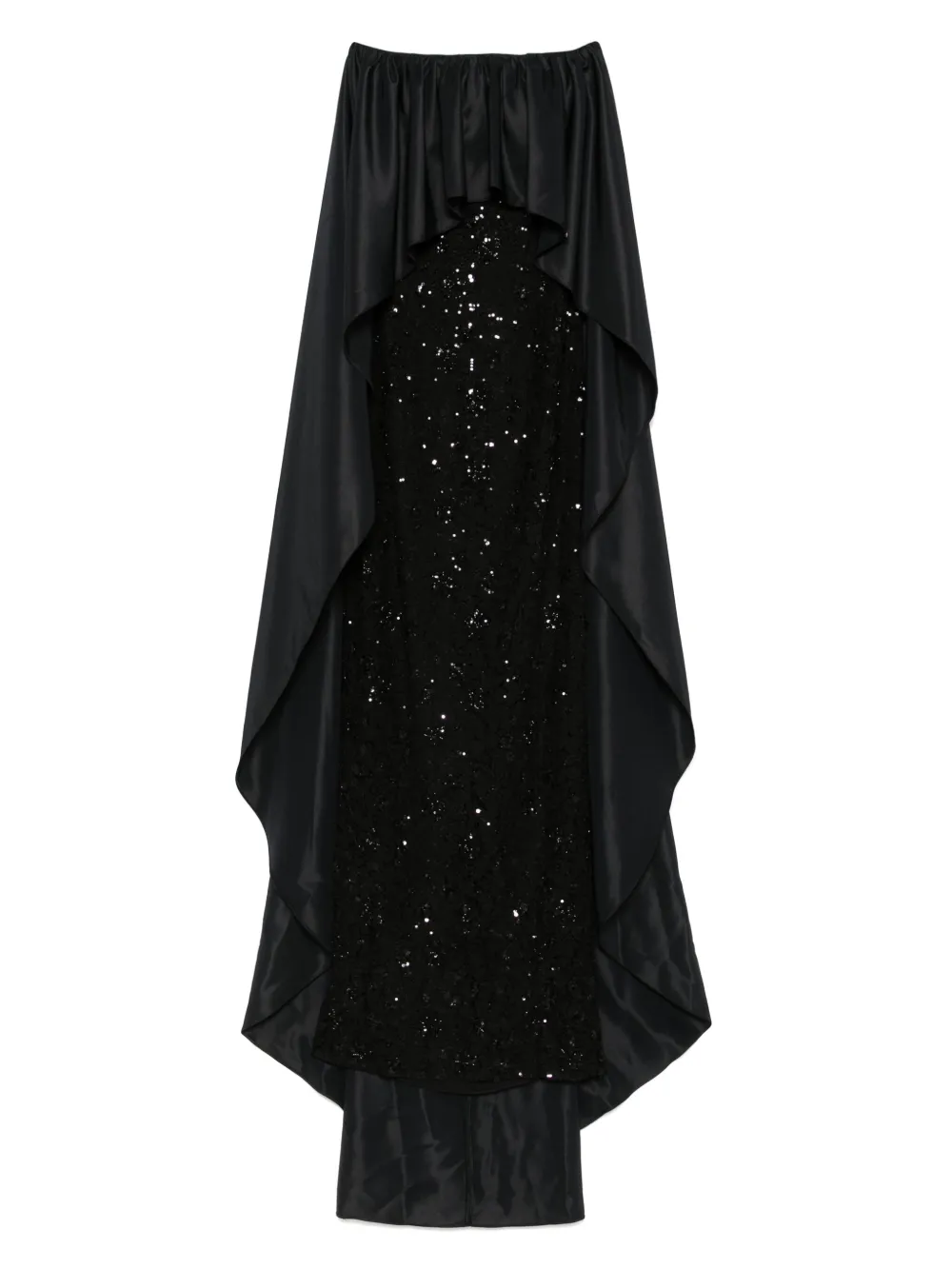 NISSA vestido de fiesta estilo capa | negro | Image 1