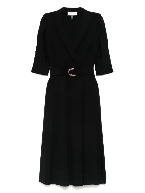 NISSA robe mi-longue à taille ceinturée