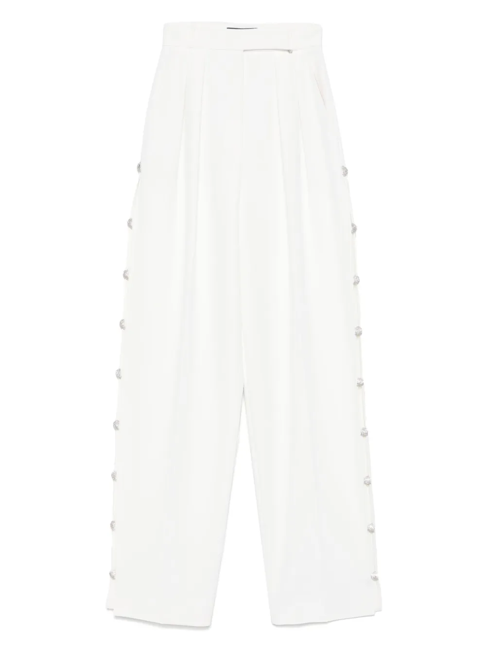 NISSA rhinestone-embellished pants | White | Image 1