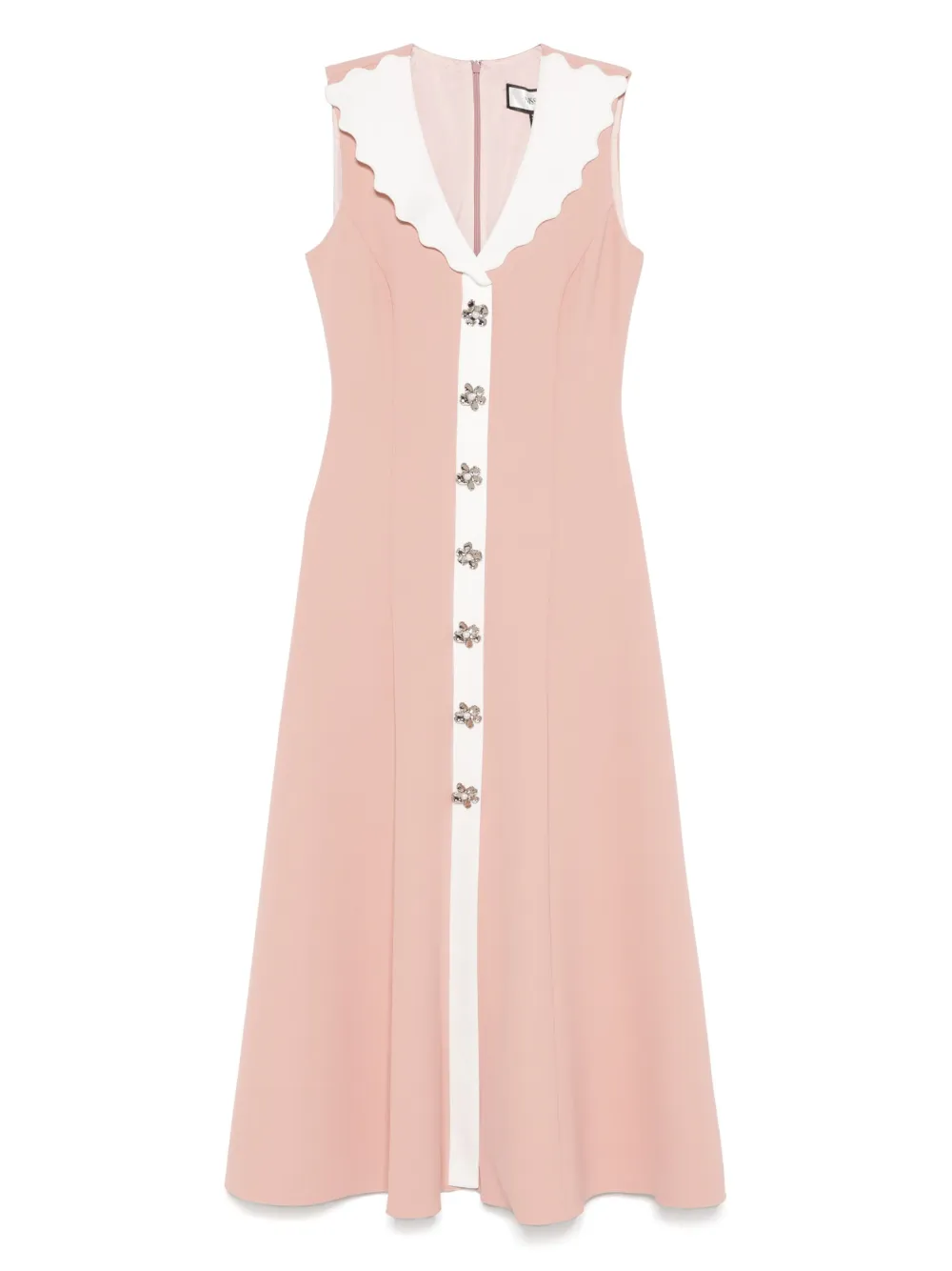 NISSA robe mi-longue à col festonné | rose | Image 1