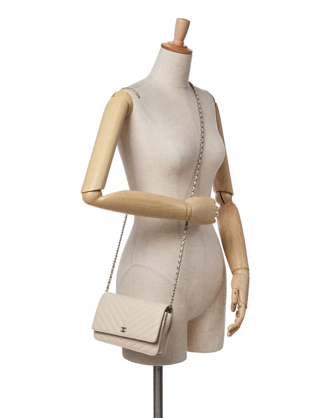 CHANEL Pre-Owned 2021-2025 CC Chevron Calfskin Wallet On Chain crossbody bag | Pre-Owned | Image 2