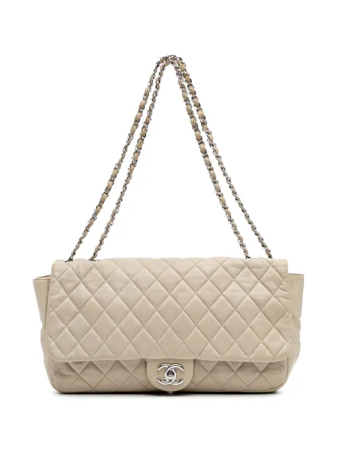 CHANEL Pre-Owned 2010-2011 Jumbo Quilted Lambskin Coco Rain Flap shoulder bag