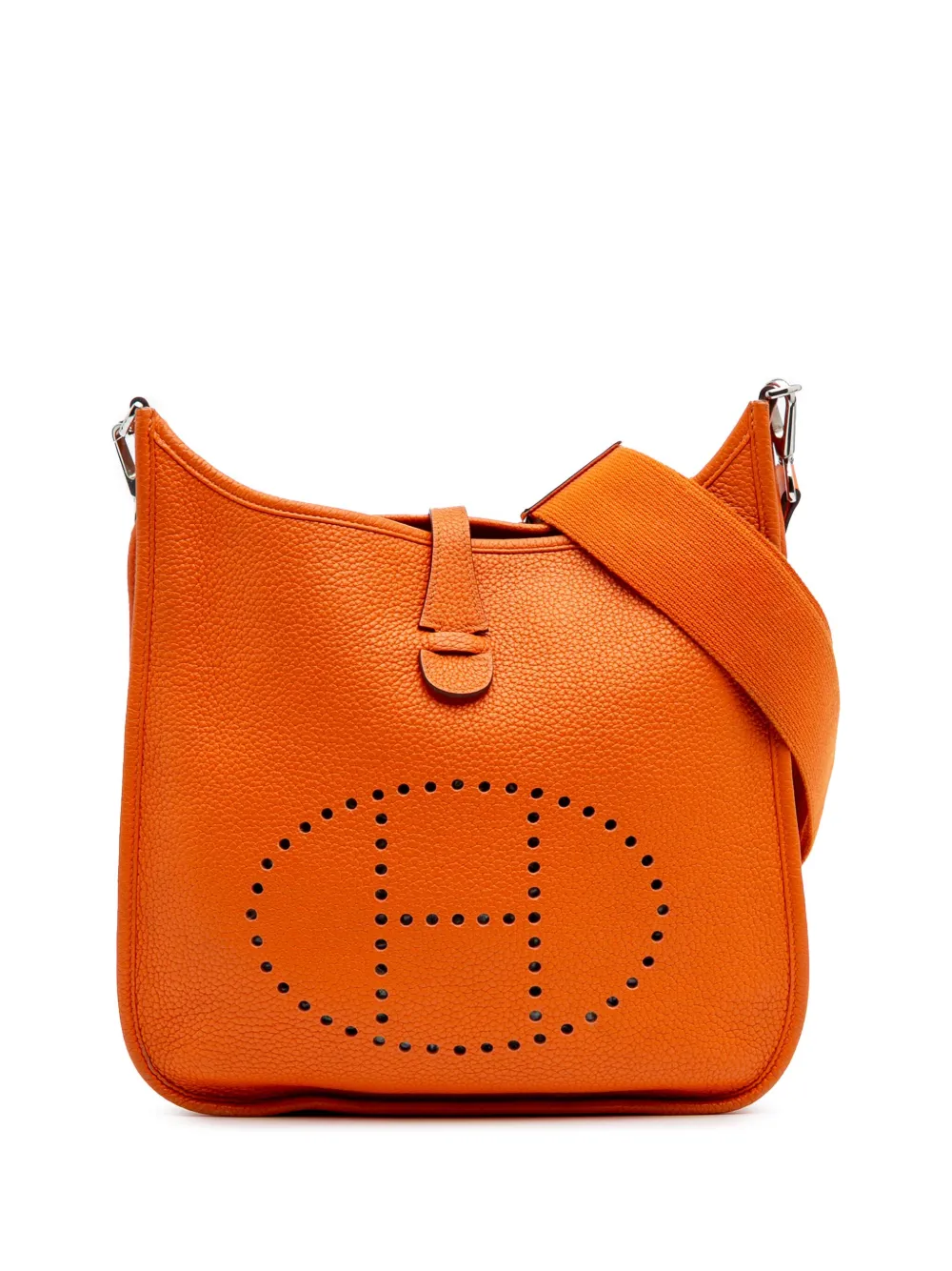 Hermès Pre-Owned 2012 Clemence Evelyne III PM crossbody bag - オレンジ Hermès Pre-Owned 2012 Clemence Evelyne III PM crossbody bag - オレンジ