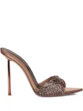 Le Silla 120mm Gilda crystal-embellished sandals - Brown
