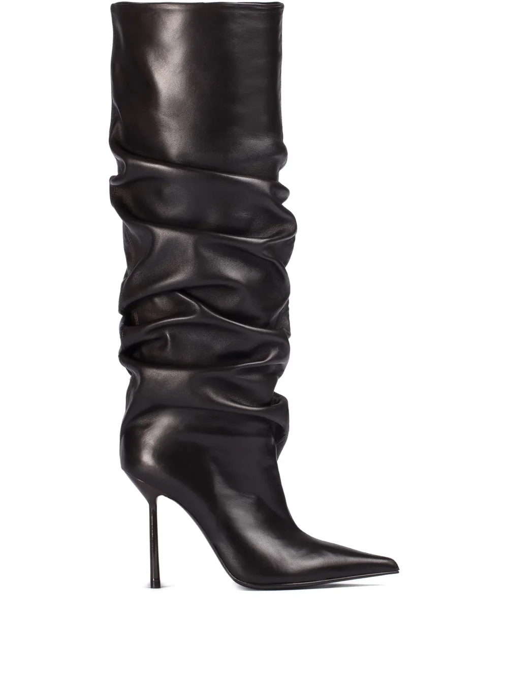 slouchy thigh-high boots