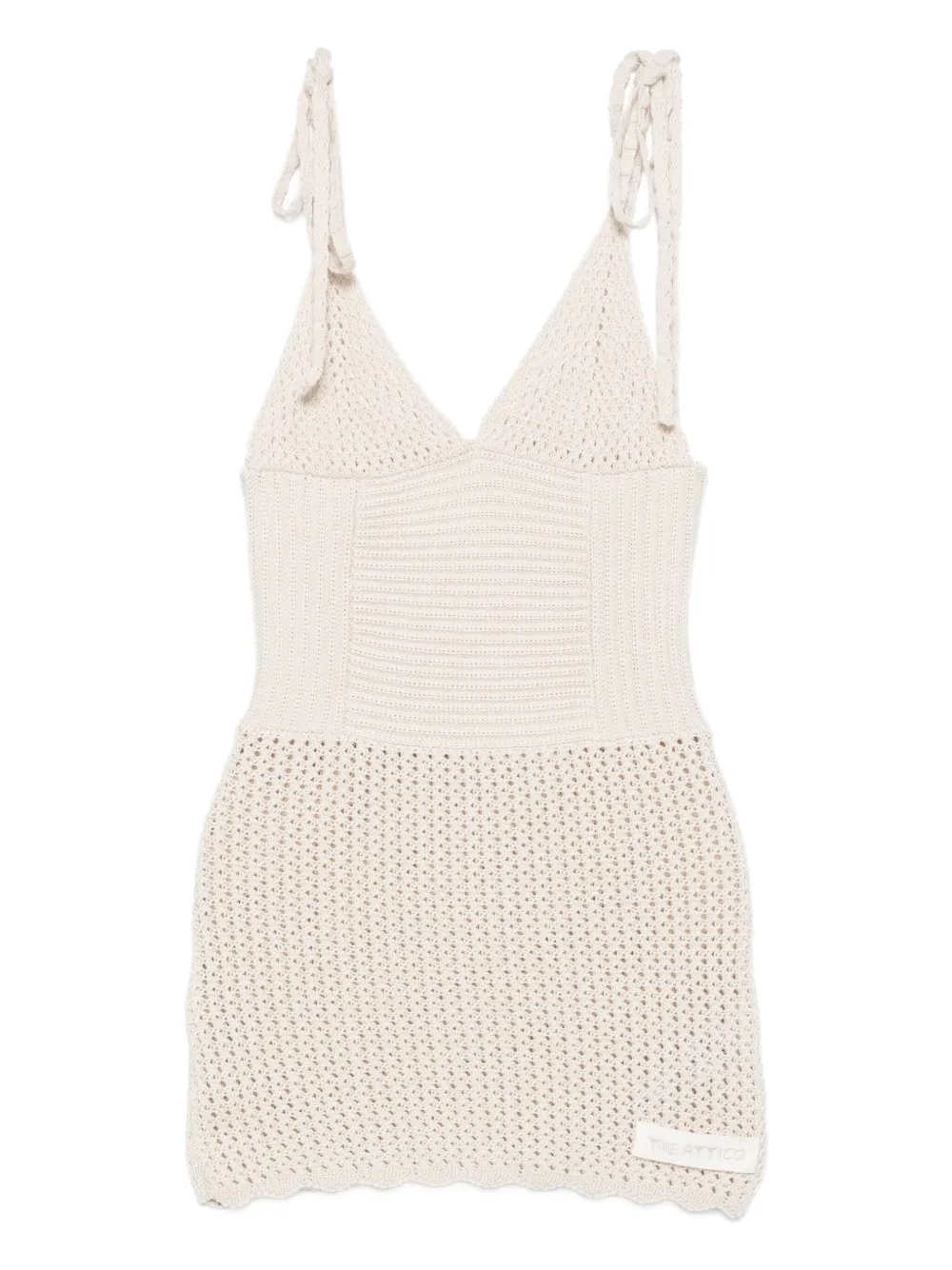 crochet tie-strap dress