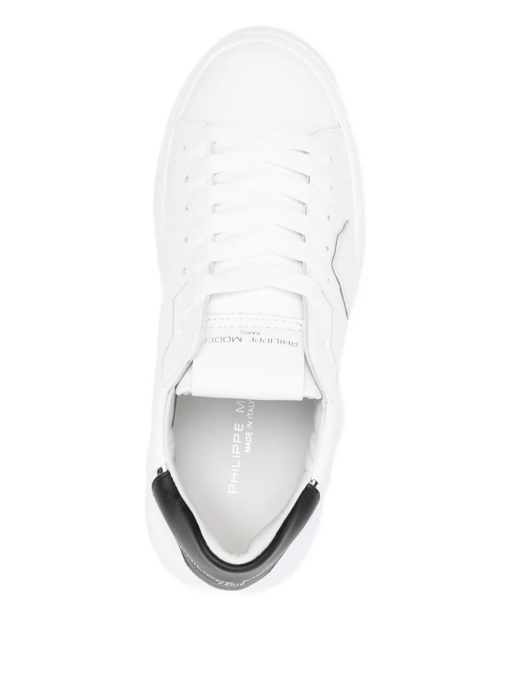 Philippe Model Paris leather-panelled sneakers White