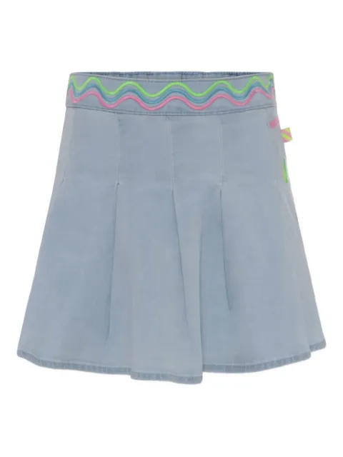 Billieblush falda de mezclilla con pliegues