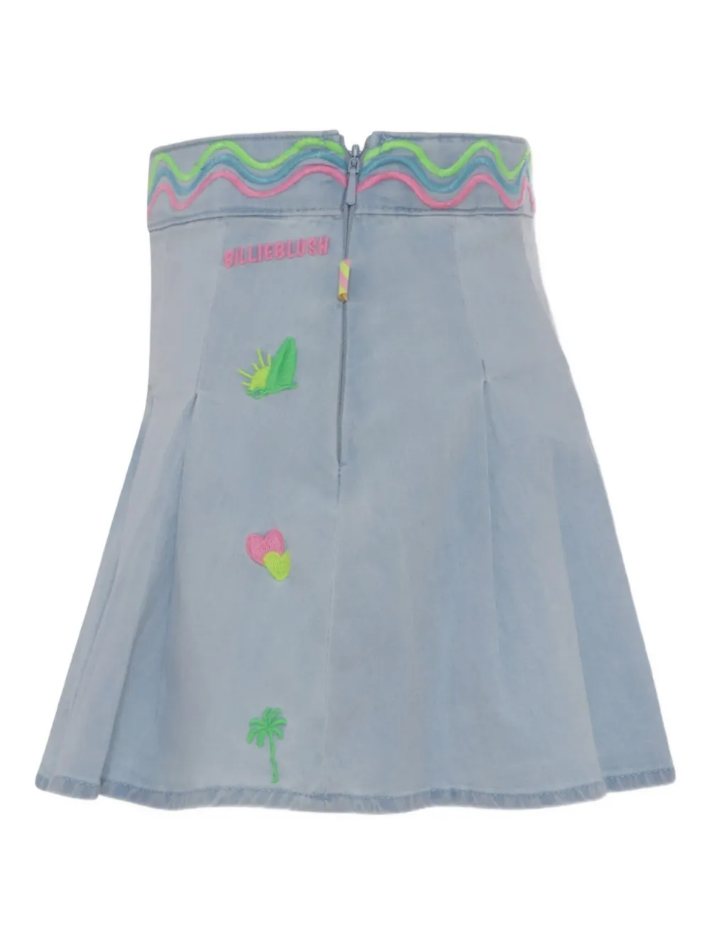 Billieblush Geplooide spijkerrok Blauw