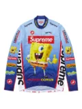 Supreme x SpongeBob SquarePants Castelli® ""SS 25 - White"" cycling jersey - Blue